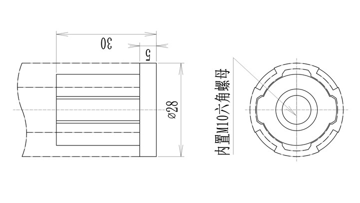 重型分体脚座 尺寸