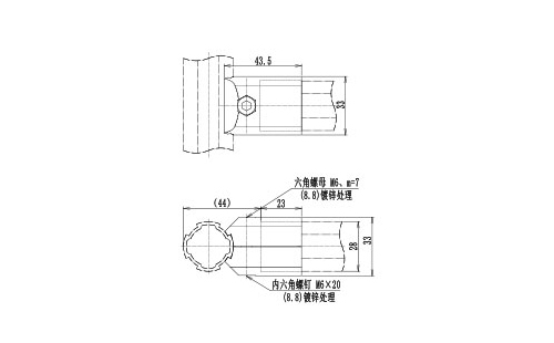 精益管连接件尺寸是多少？